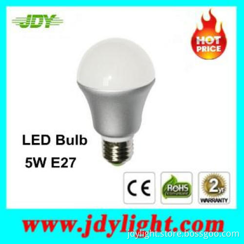 High Lumens 110lm/w 5W E27 SMD LED Bulb